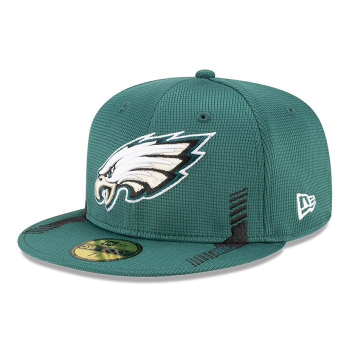 Philadelphia Eagles NFL Sideline Home 59FIFTY Lippis Vihreä - New Era Lippikset Outlet FI-160932